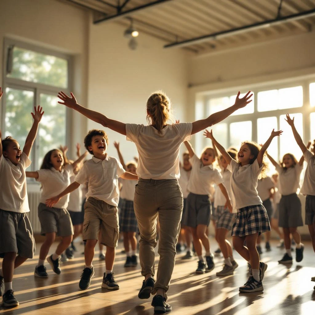 Sesión de Biodanza en colegio